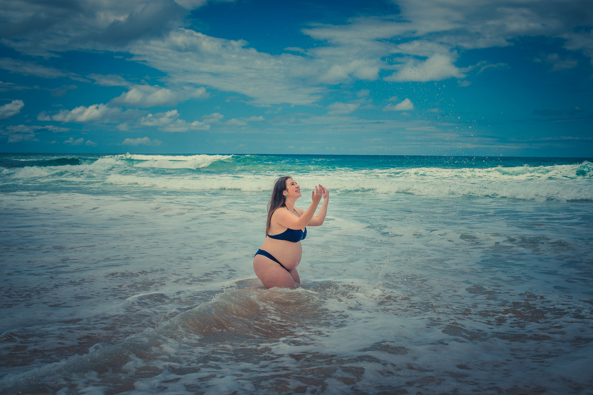 Ensaio Gestante Praia do Moçambique - Florianópolis