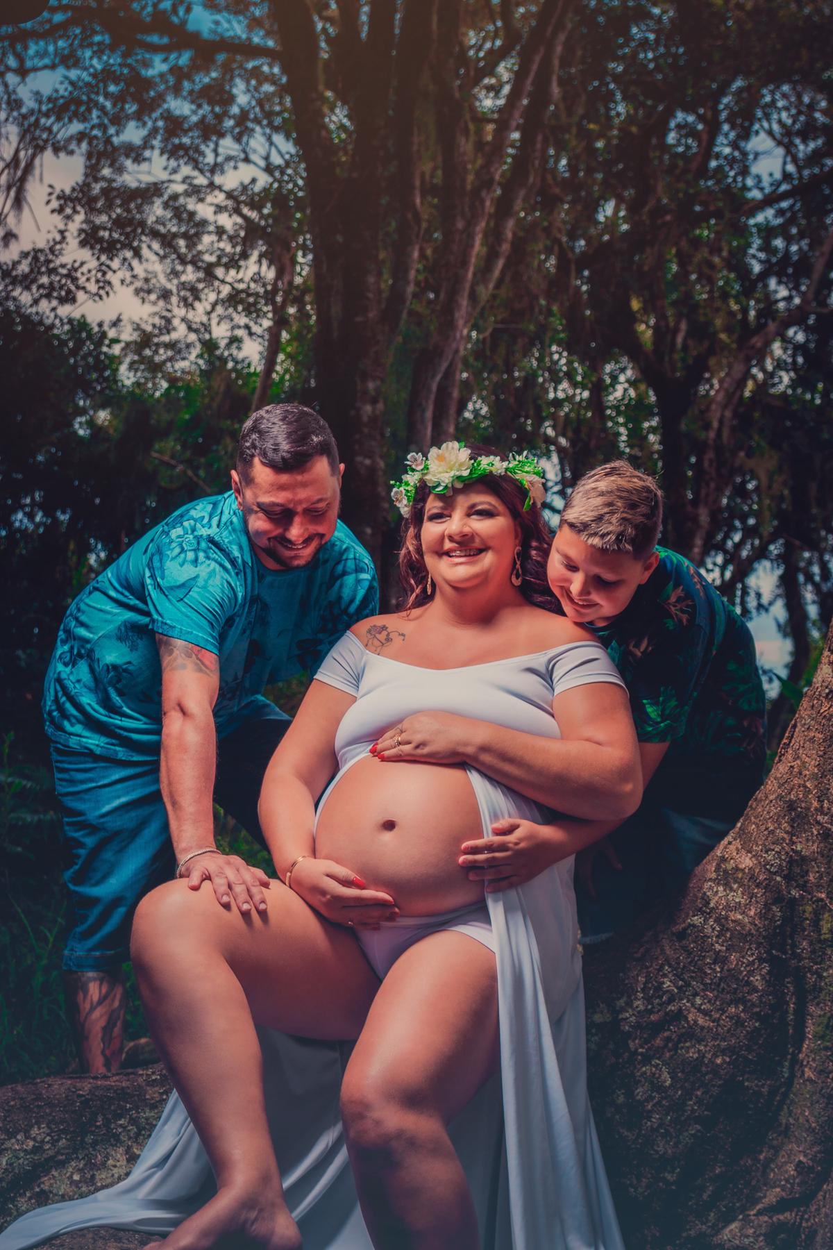 Ensaio Gestante Ponta do Sambaqui - Florianópolis 