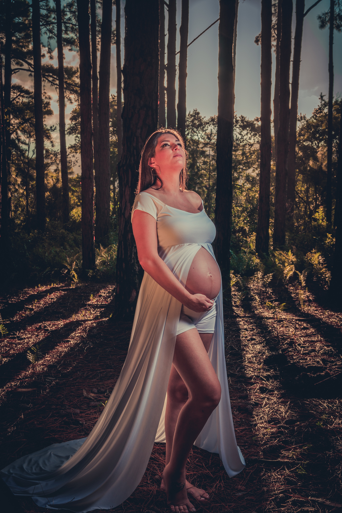Ensaio Gestante Praia do Moçambique no norte da Ilha de Florianópolis 
