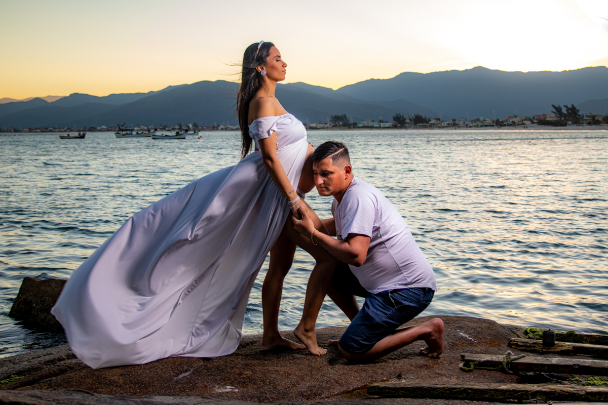 Ensaio Gestante Praia do Sonho