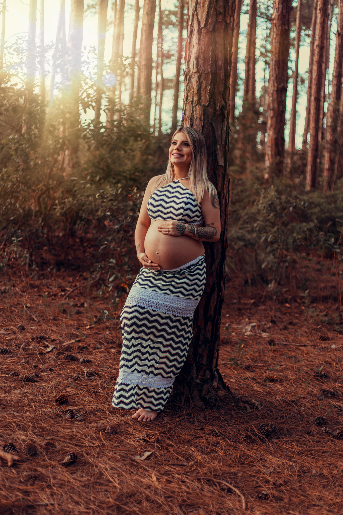 Ensaio Fotográfico Gestante na praia em Florianópolis
