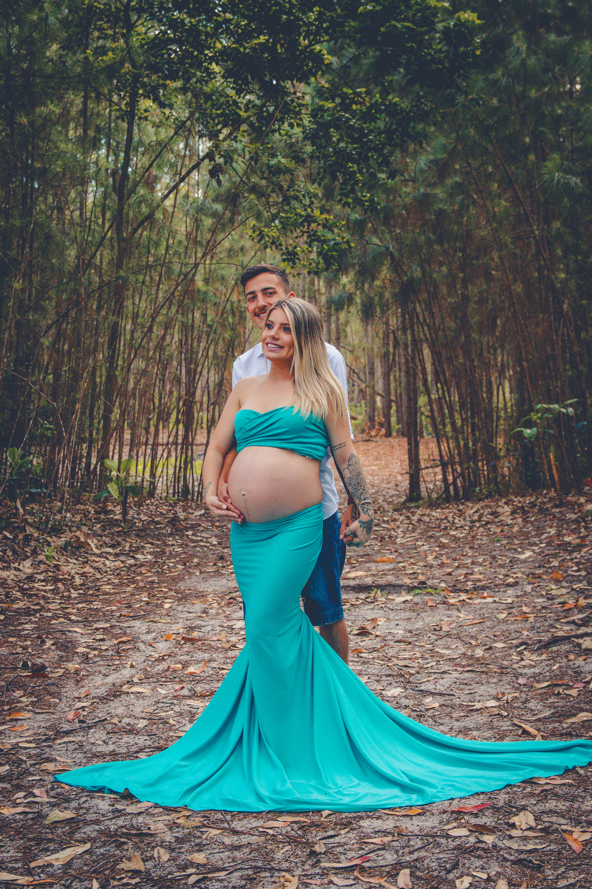Ensaio Fotográfico Gestante na praia em Florianópolis