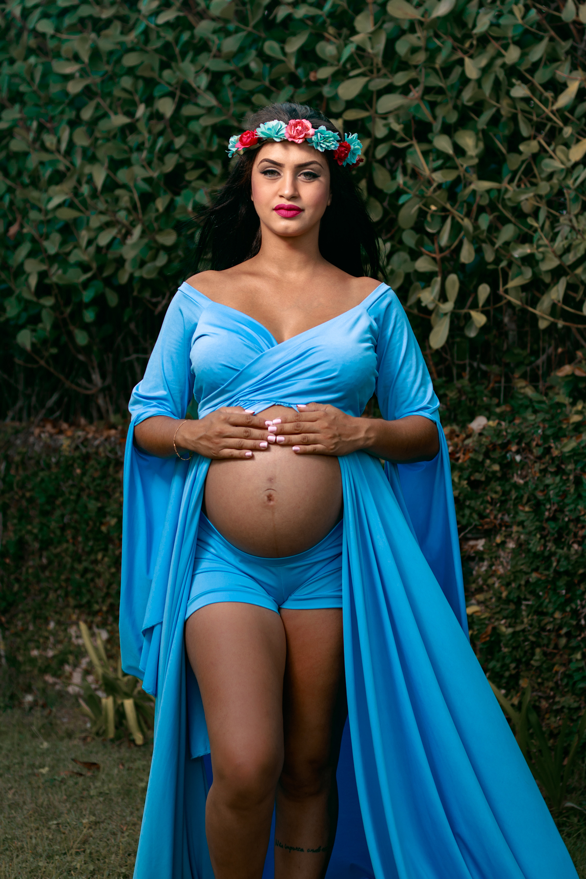 Ensaio Fotográfico Gestante na praia de Jurerê Internacional 