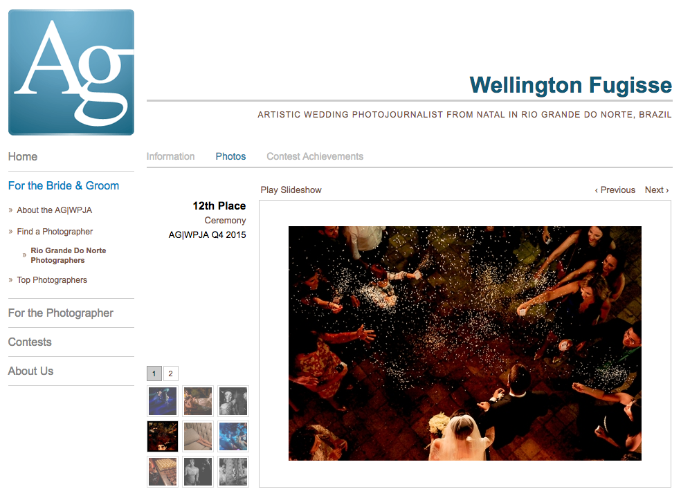 Foto premiada pela AGWPJA - The Artistic Guild of the Wedding Photojournalist Association - www.agwpja.com