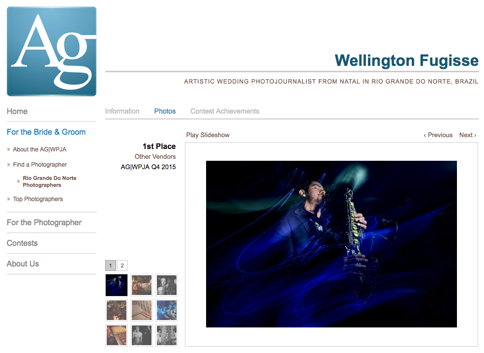 Foto premiada pela AGWPJA - The Artistic Guild of the Wedding Photojournalist Association - www.agwpja.com