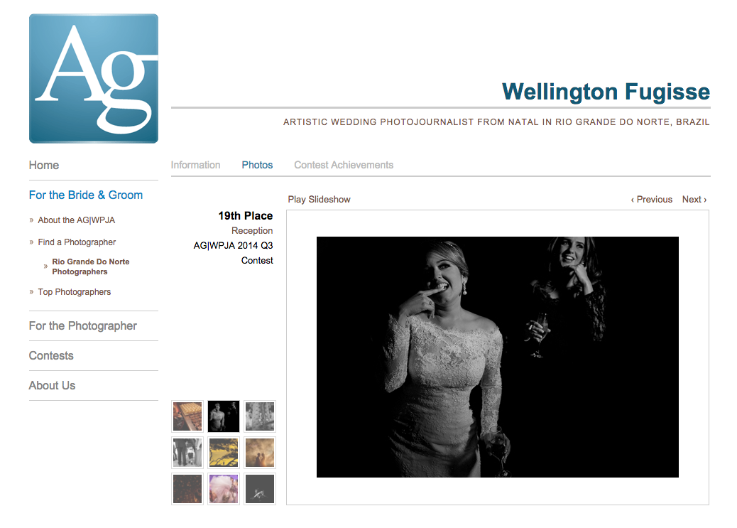 Foto premiada pela AGWPJA - The Artistic Guild of the Wedding Photojournalist Association - www.agwpja.com