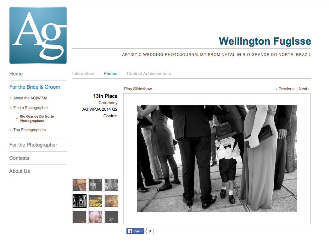 Foto premiada pela AGWPJA - The Artistic Guild of the Wedding Photojournalist Association - www.agwpja.com