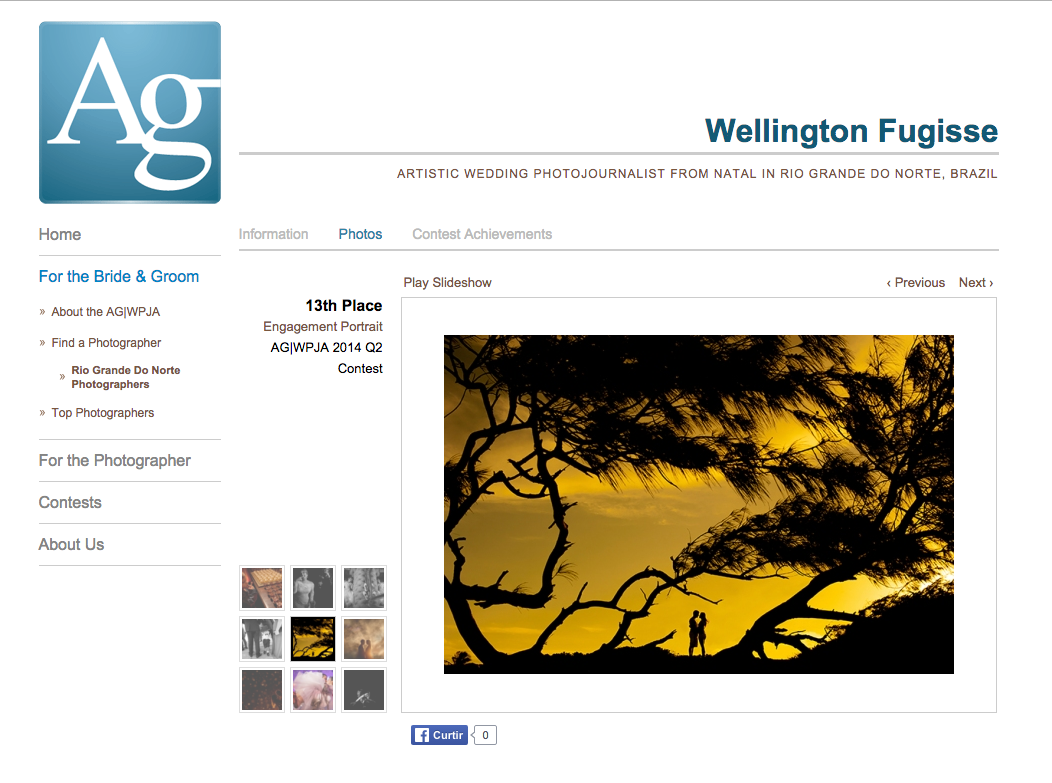 Foto premiada pela AGWPJA - The Artistic Guild of the Wedding Photojournalist Association - www.agwpja.com