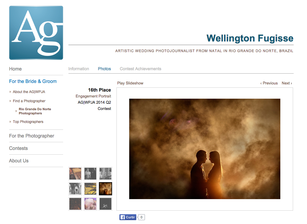 Foto premiada pela AGWPJA - The Artistic Guild of the Wedding Photojournalist Association - www.agwpja.com