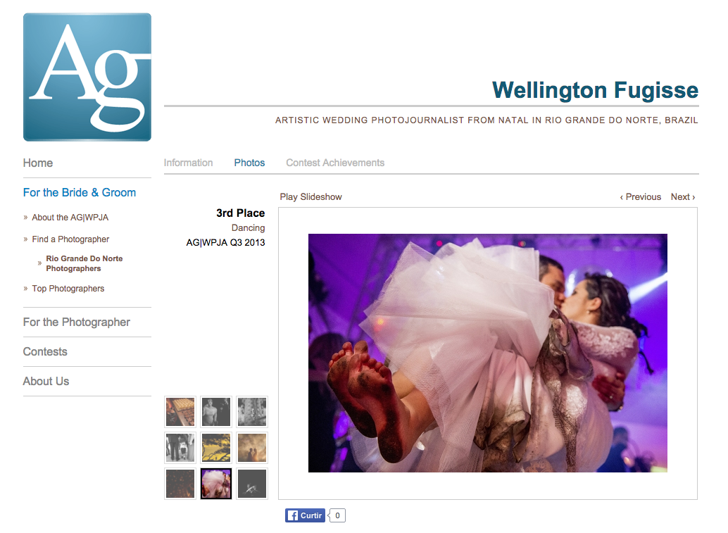 Foto premiada pela AGWPJA - The Artistic Guild of the Wedding Photojournalist Association - www.agwpja.com