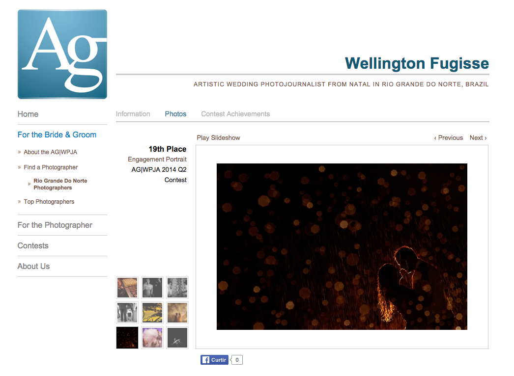 Foto premiada pela AGWPJA - The Artistic Guild of the Wedding Photojournalist Association - www.agwpja.com