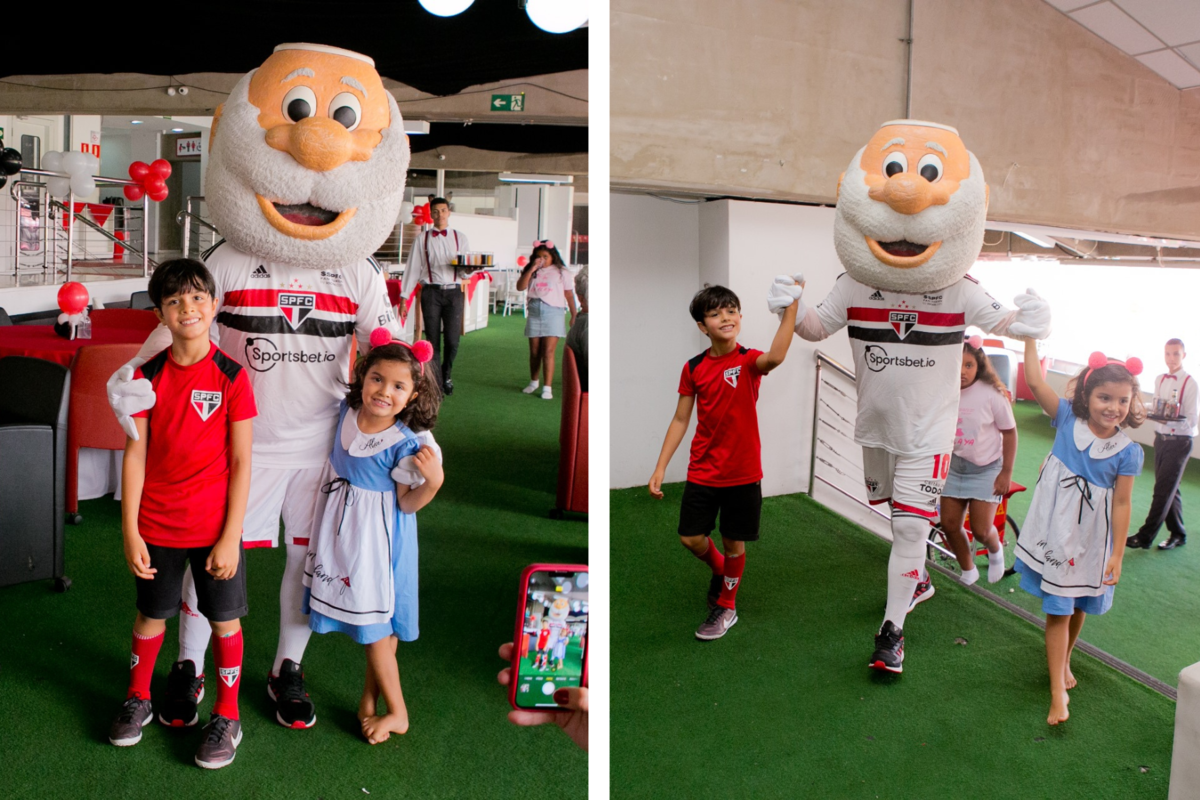 festa infantil, festa infantil diferente, aniversário de criança no estádio do morumbi, criança são paulina