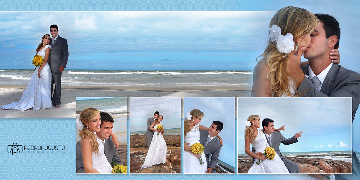 Noivos Casando na Praia