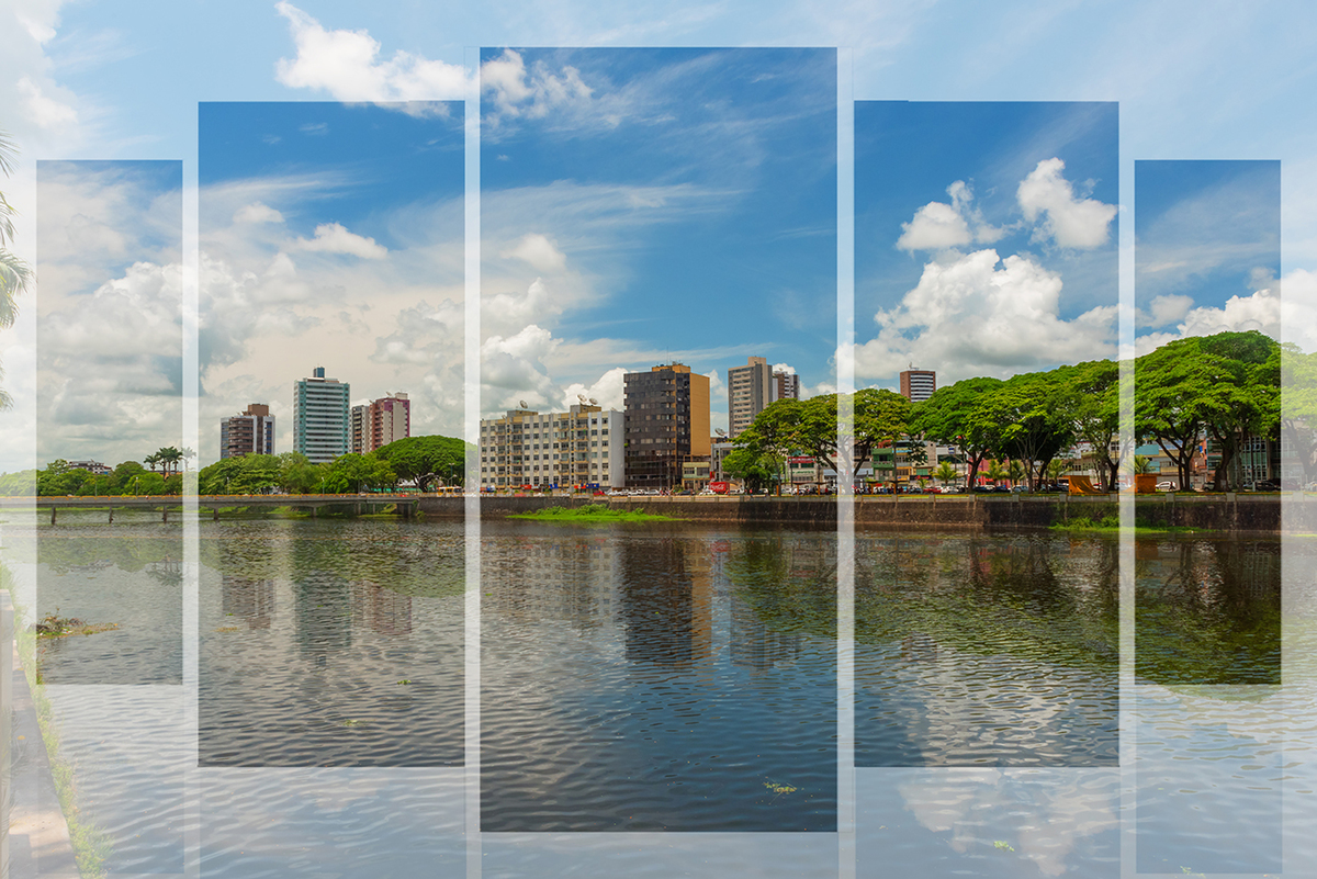 Vista baixa da Beira Rio. 