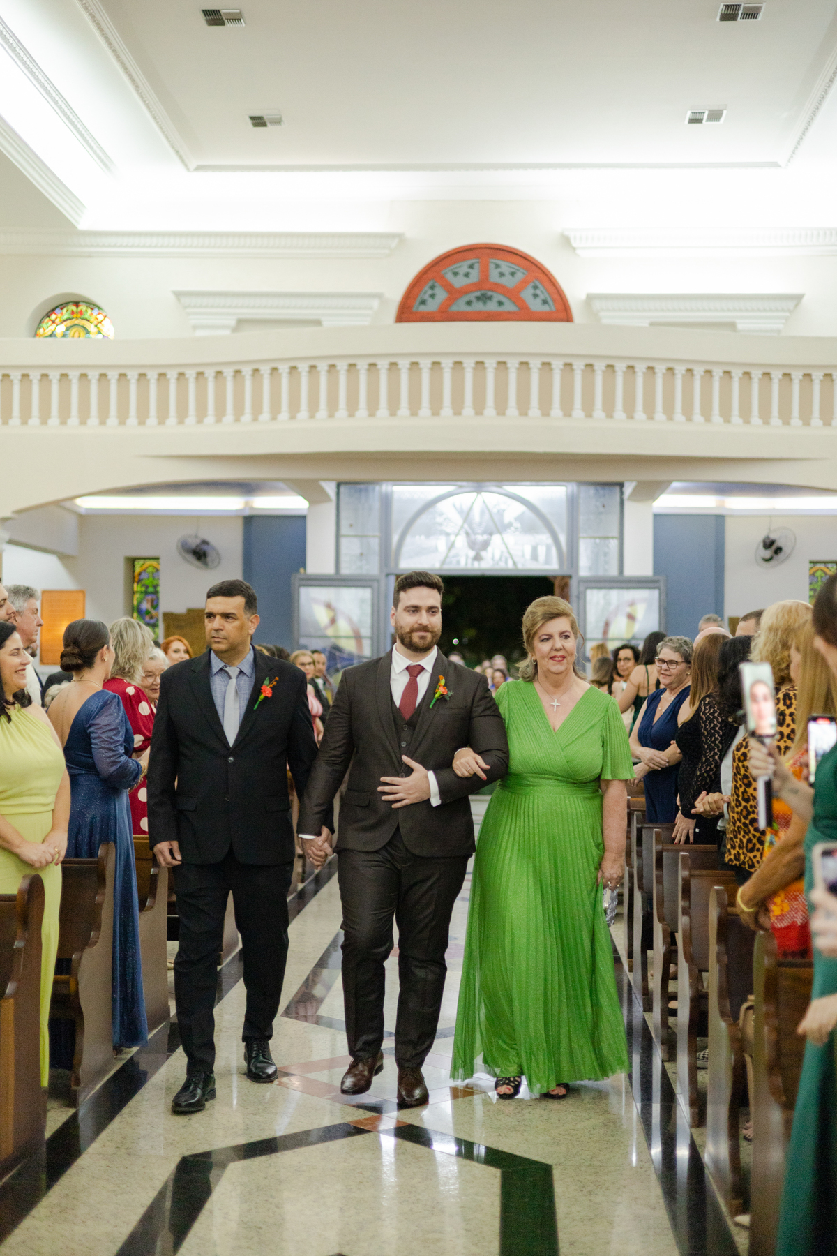 Casamento noturno igreja matriz de Santa Bárbara D'Oeste