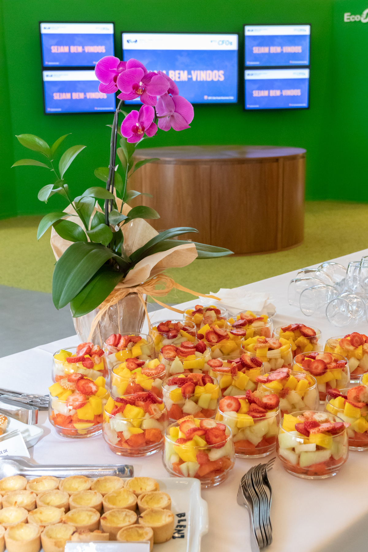 Mesa do Coffee do Evento