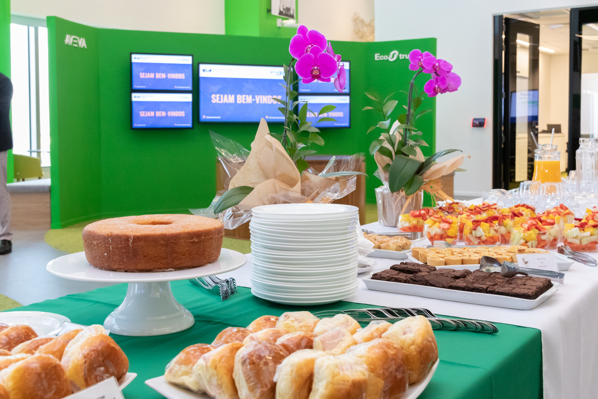 Mesa do Coffee do Evento