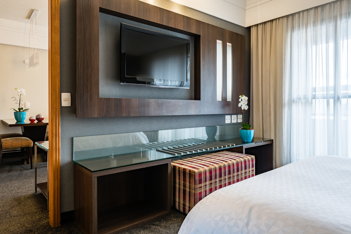 fotografia de arquitetura, fotografia de design de interiores, fotografia de ambiente decorado, four points by sheraton, fpbs, fotografo fred kendi, curitiba pr, suíte de hotel,