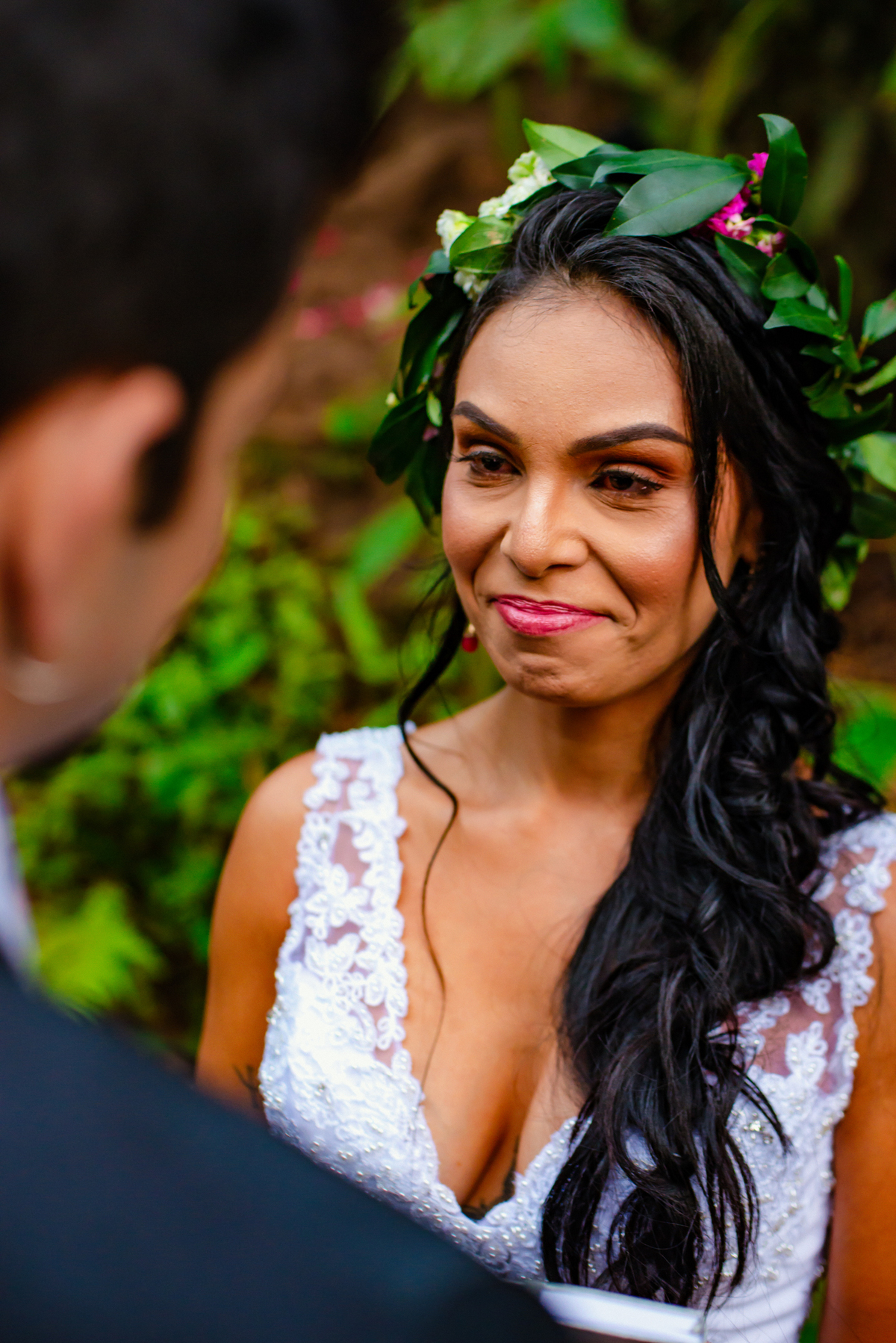 noiva emocionada, noivos, casamento intimo hotel fazenda luar de agosto faxinal, fotografo de casamento Rodolfo de Andrade