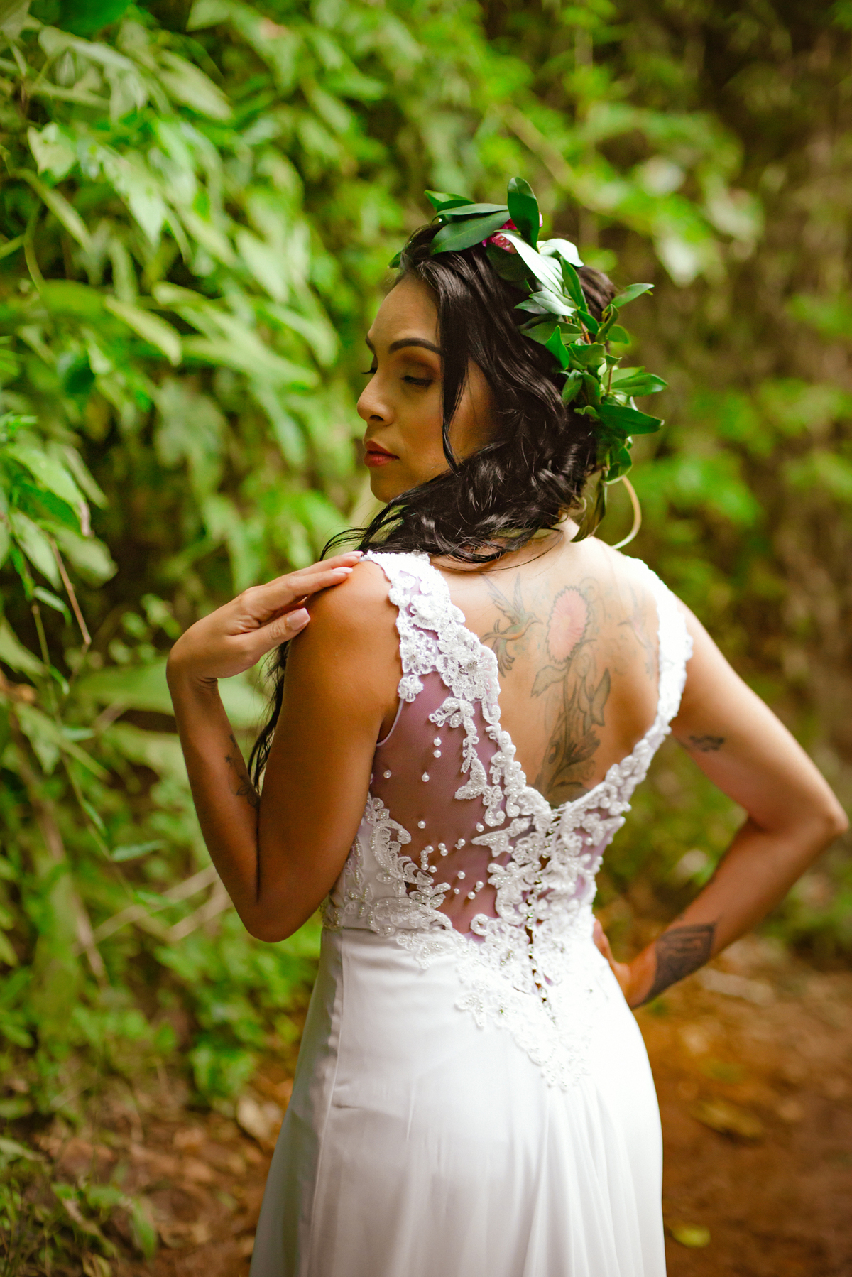 noiva tatuada, vestido de noiva, casamento intimo hotel fazenda luar de agosto faxinal, noiva elopement wedding