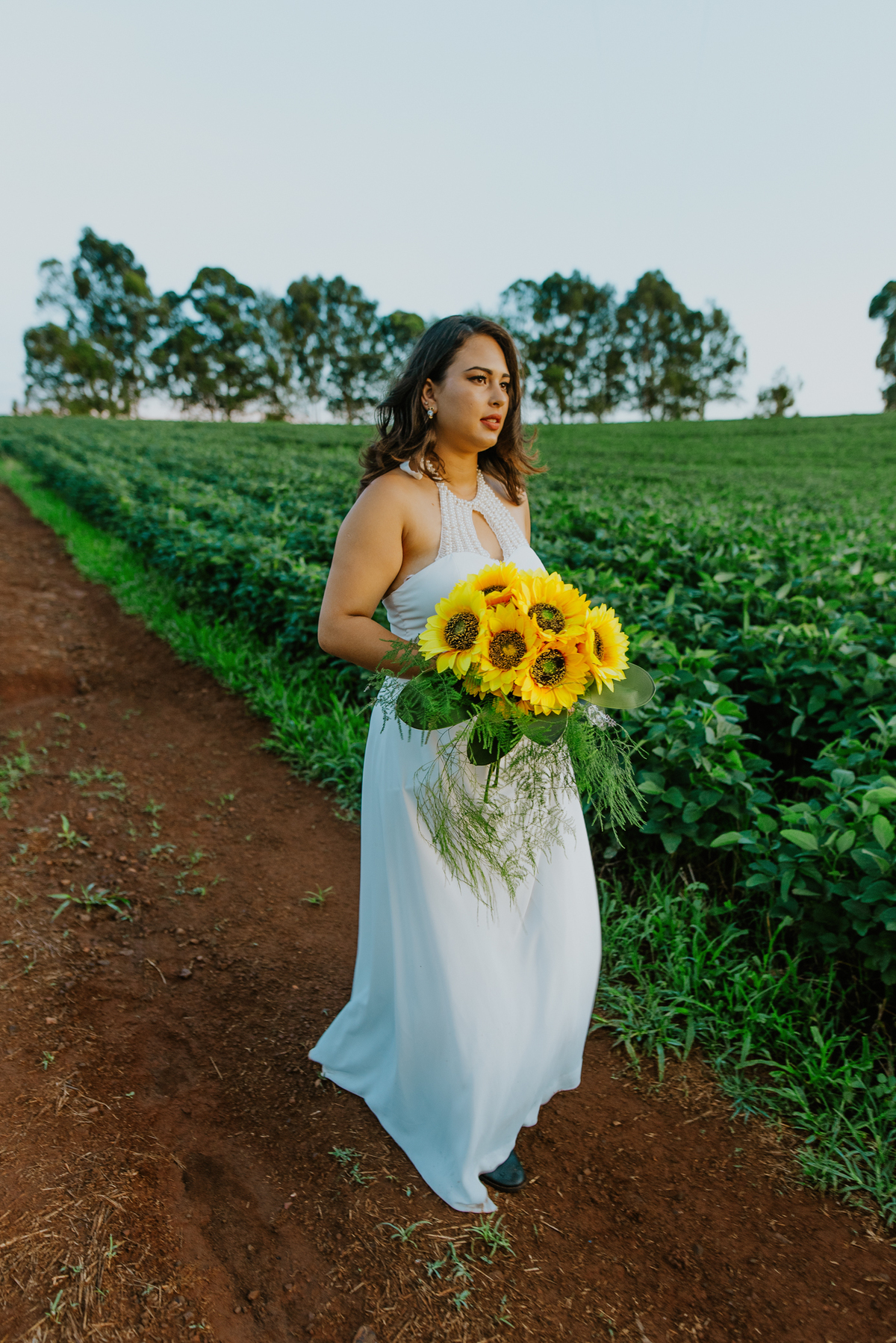 Noiva boho, buque girassol, noiva elopement wedding, casamento de dia, Elopement Faxinal