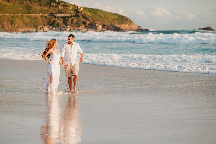 ensaio fotográfico na praia