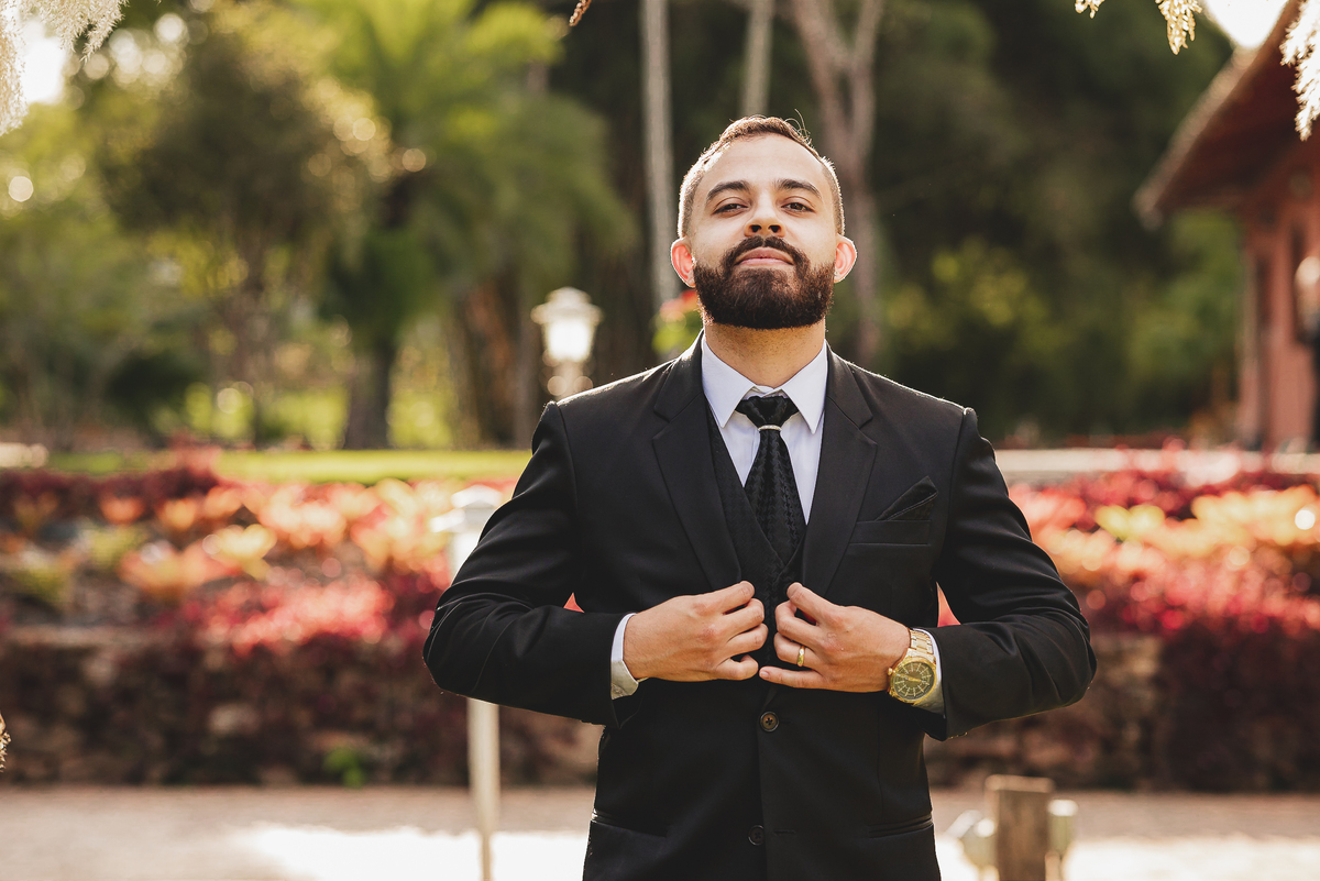 foto de noivo no espaço sanctuarium em betim