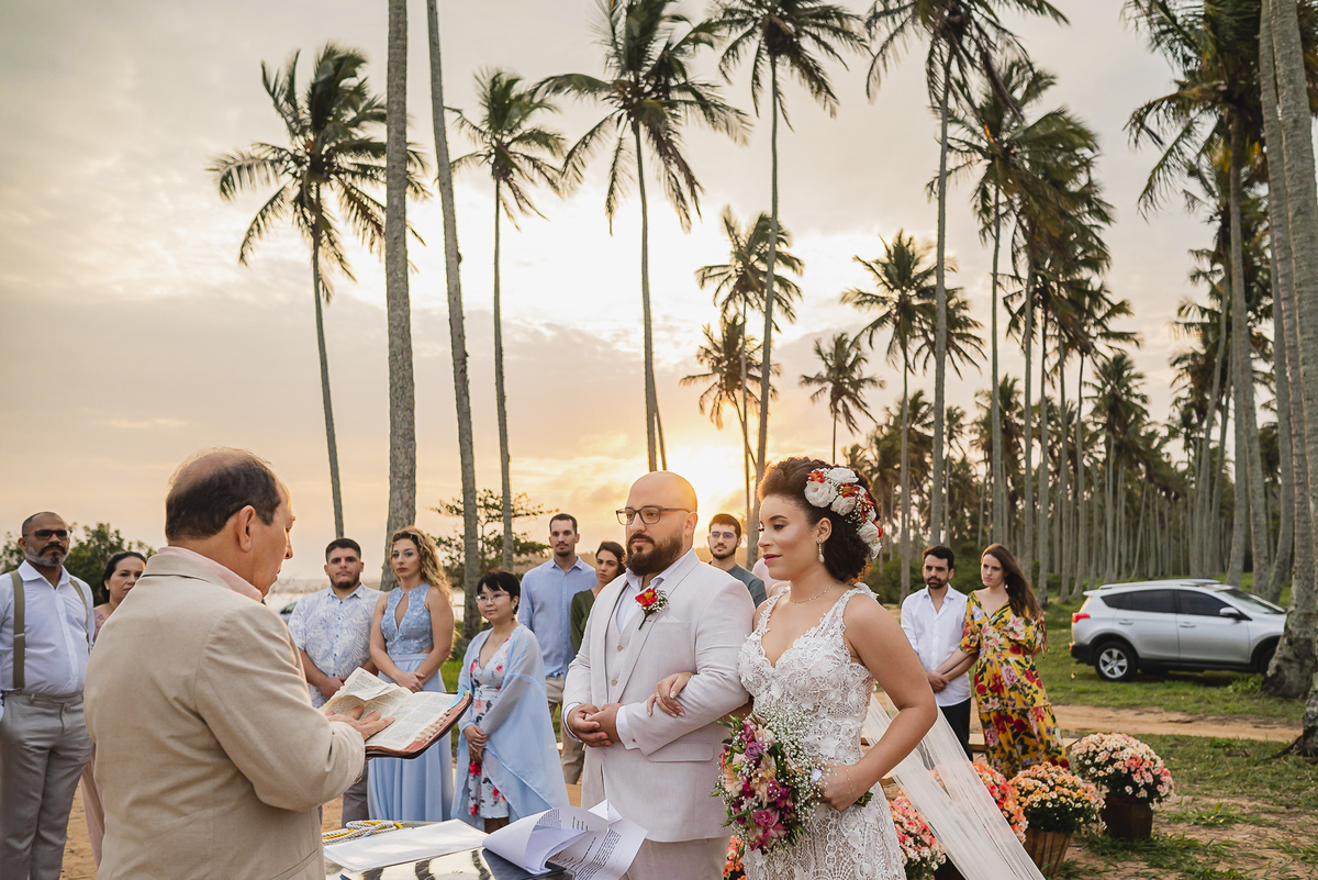 foto de casamento na praia