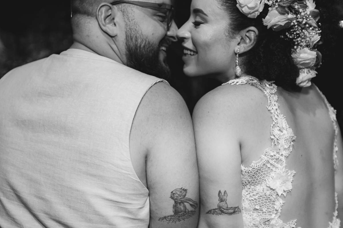 tatuagem de casal pequeno príncipe