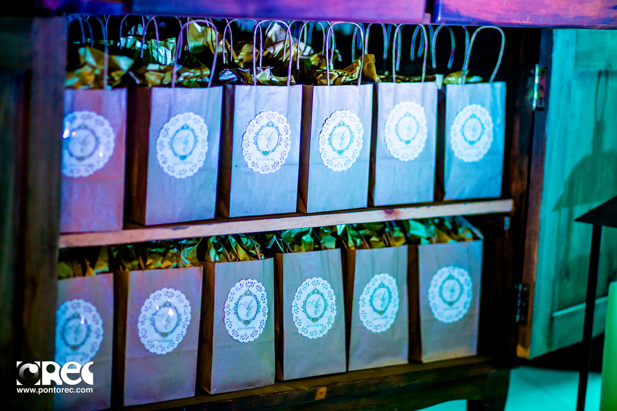 presente casamento, sacola