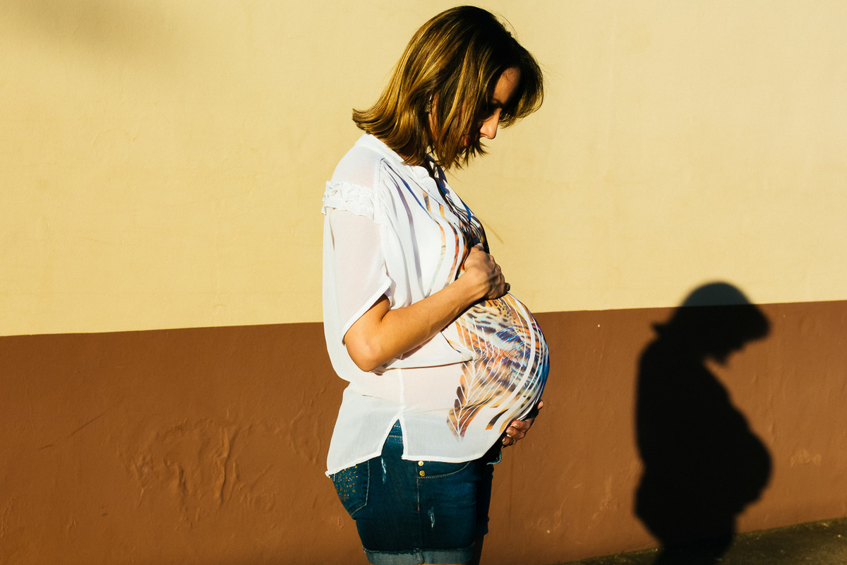 BEBÊ NA BARRIGA, FELICIDADE PELA CHEGADA DA FILHA