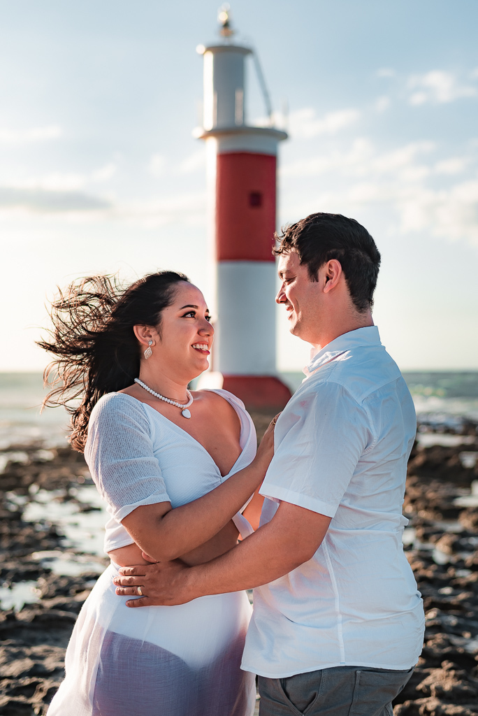 Ensaio pré-casamento, pre wedding, ensaio de casal, praia, galinhos, rio grande do norte, por-do-sol, farol