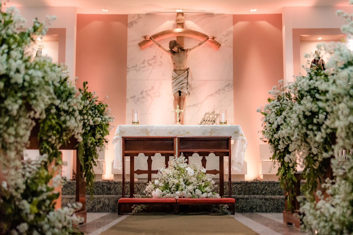 Paróquia São Camilo de Léllis, Igreja São Camilo de Léllis, Celebração de Casamento, Fotógrafo em Natal RN, Fotógrafo de Casamento em Natal, Decoração de Casamento, Fábio Serrano Decorador. Fotografia Vital