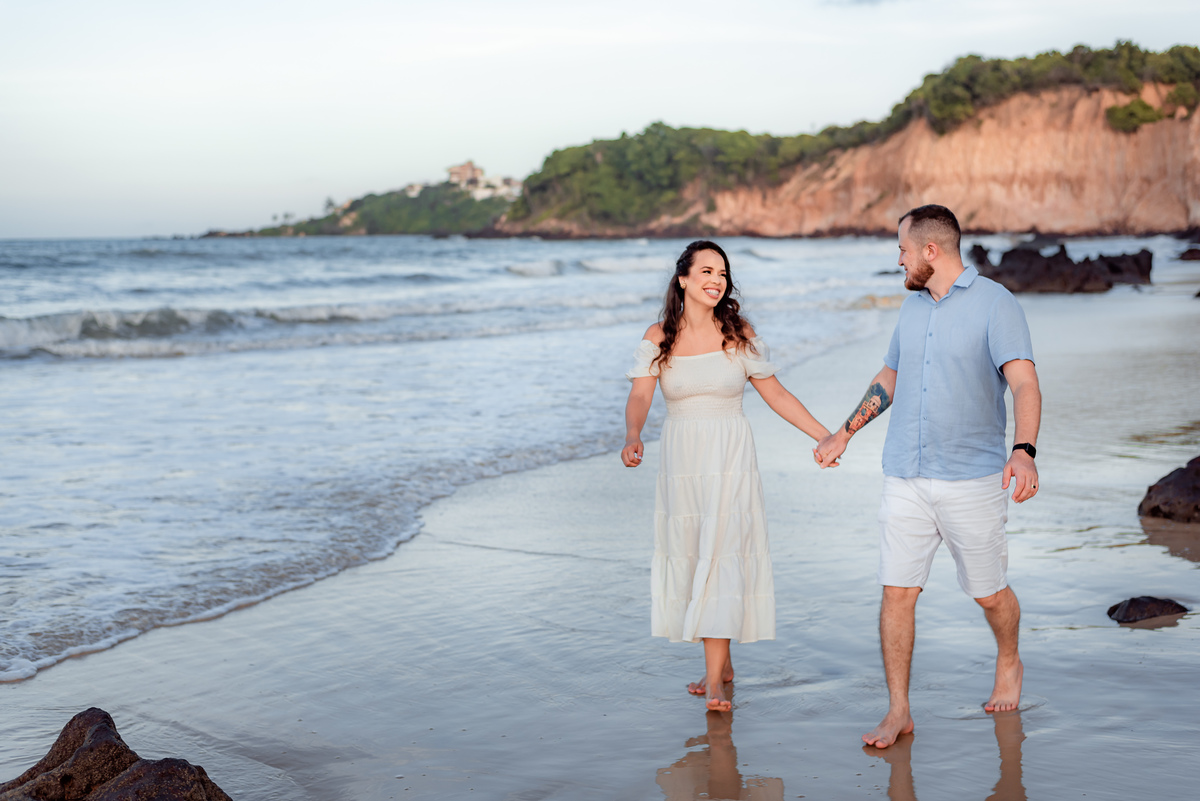 Ensaio de Casal em Natal - Praia de Cotovelo - Fotógrafo em Natal - Fotógrafo de Casamento em Natal - Ensaio de Casal - Ensaio de Casal na Praia - Rio Grande do Norte