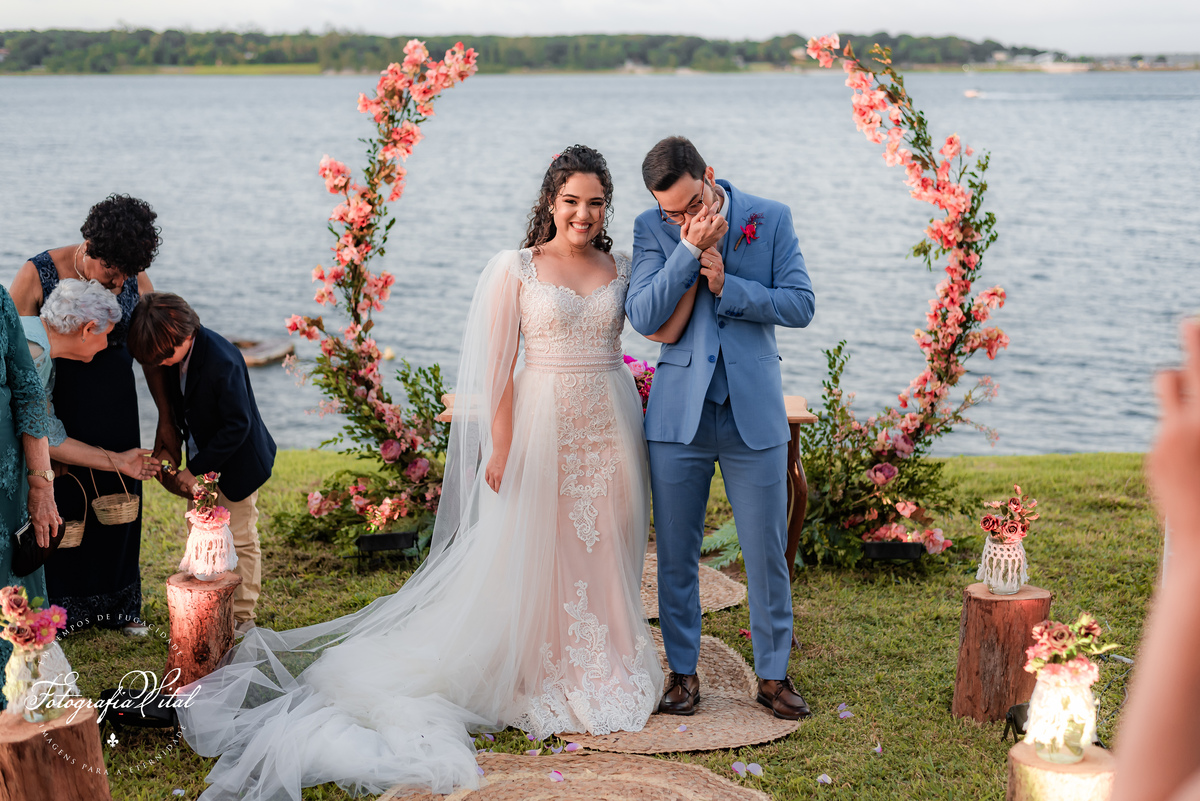 Casamento na Lagoa do Bonfim, Nísia Floresta, Natal RN, Fotografia Vital