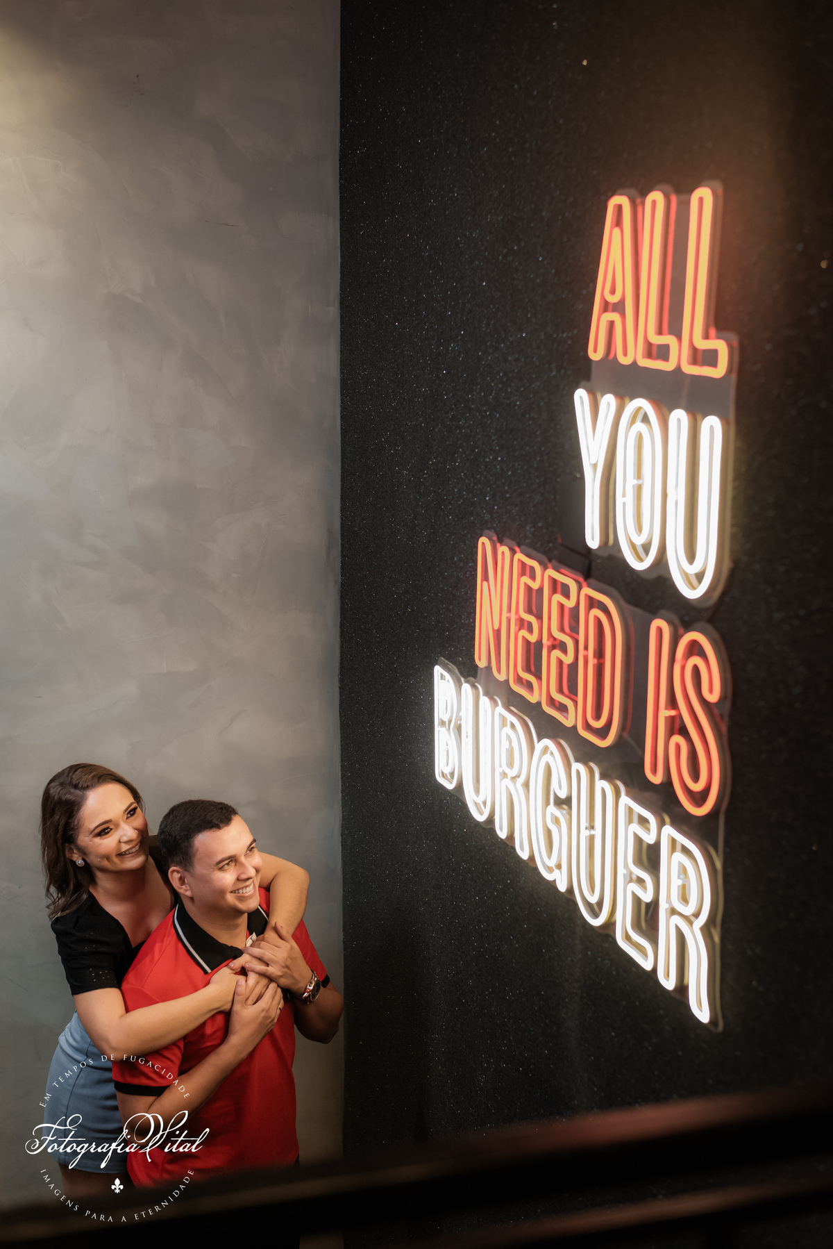 Ensaio de casal na Hamburgueria artesanal Best Blend Burguer, Natal RN - Fotógrafo em Natal