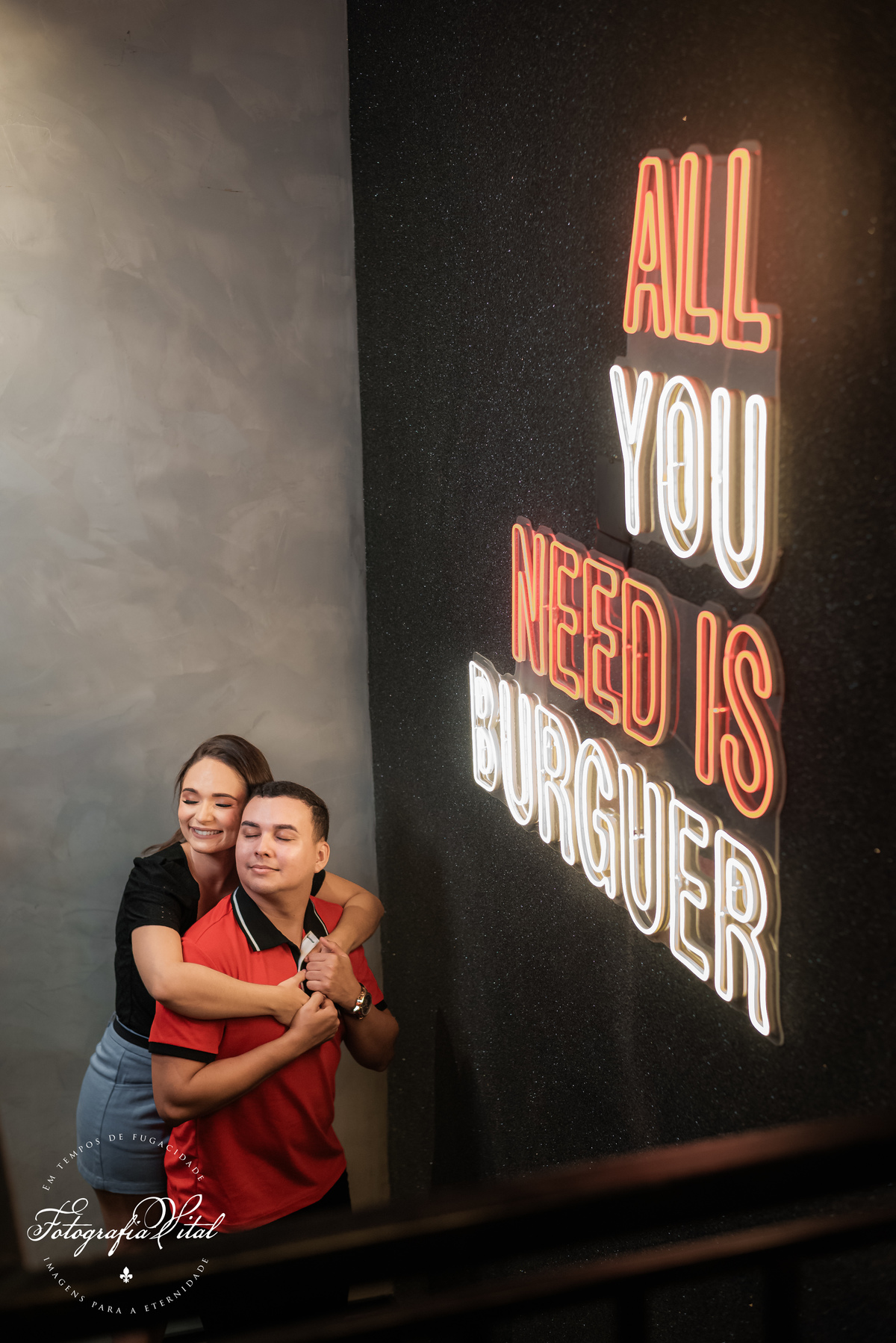 Ensaio de casal na Hamburgueria artesanal Best Blend Burguer, Natal RN - Fotógrafo em Natal