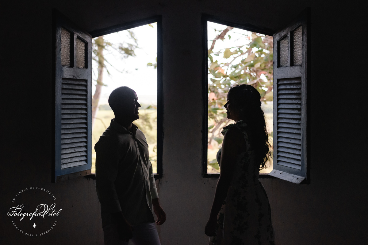 Ensaio de Casal da Letícia e do Jussier, na casa Grande do Engenho Umburana em Ceará-Mirim / RN.