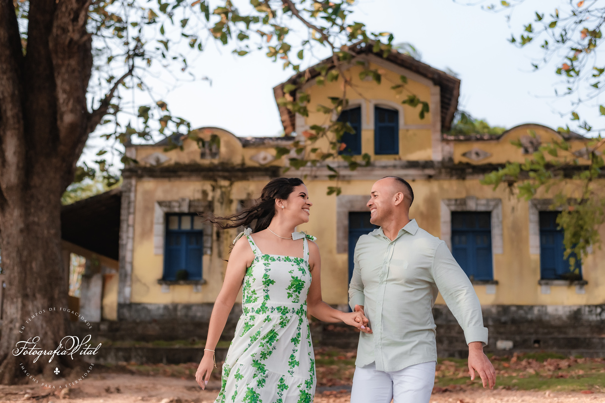 Ensaio de Casal da Letícia e do Jussier, na casa Grande do Engenho Umburana em Ceará-Mirim / RN.