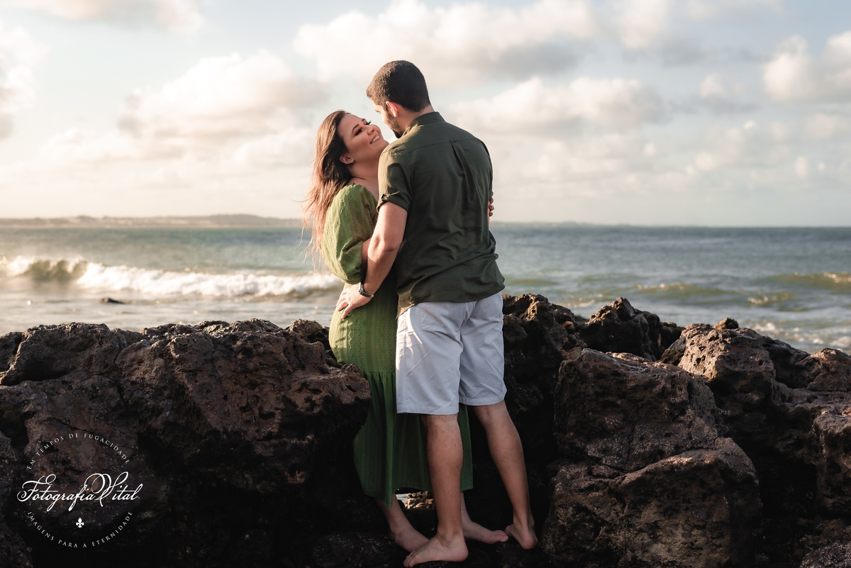 Ensaio de Casal na praia de extremos em Natal rn, Ensaio de casal ao por do sol