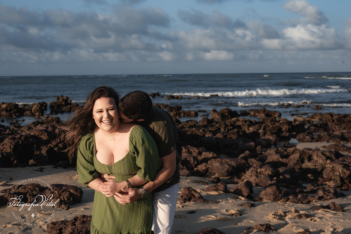 Ensaio de Casal na praia de extremos em Natal rn, Ensaio de casal ao por do sol