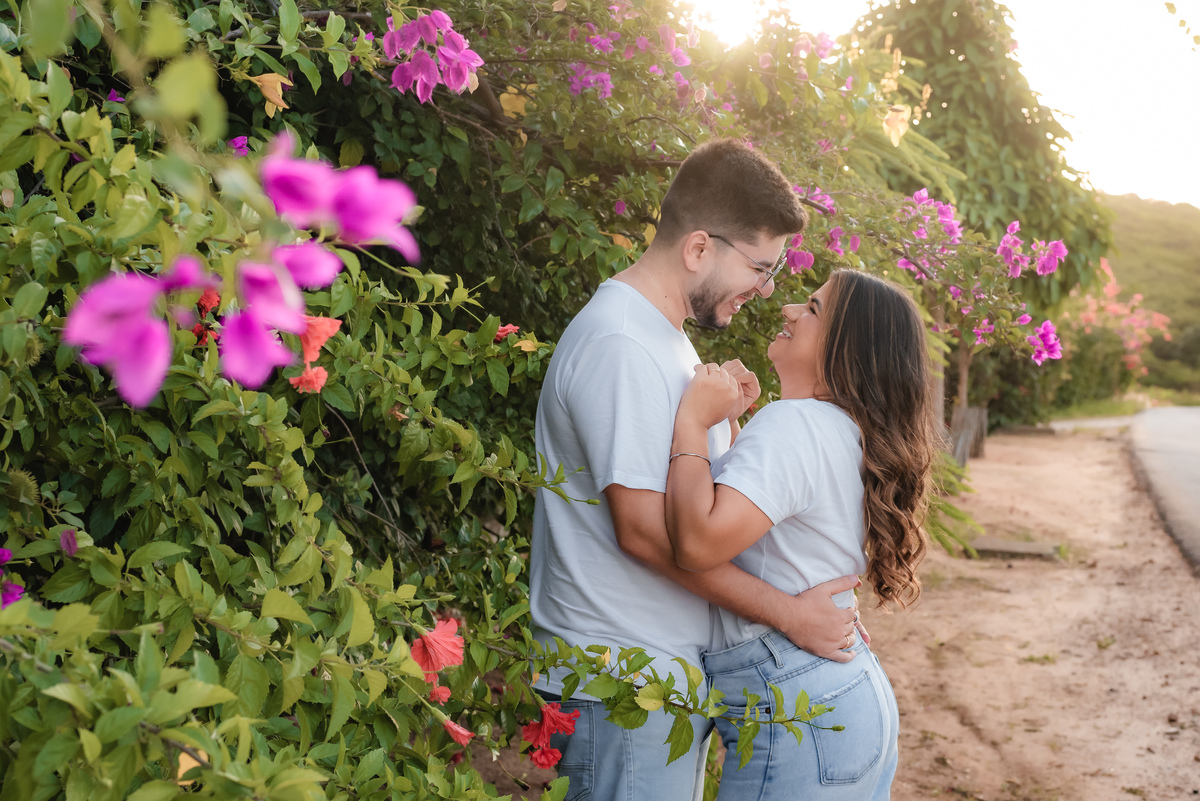 ensaio de casal na estrada