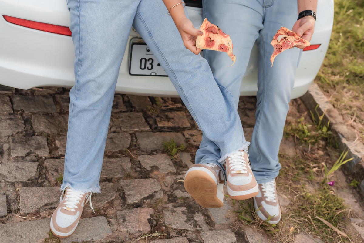 ensaio de casal na estrada
