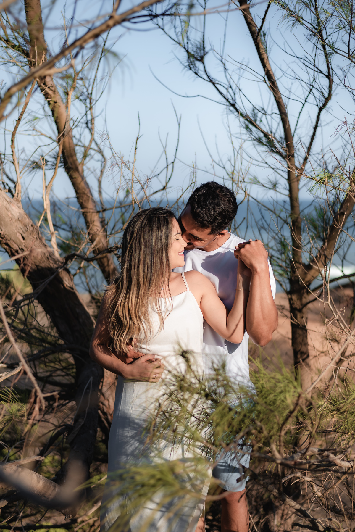 Ensaio de Casal na praia, Ensaio Pré-Casamento, Ensaio de Casal, Fotógrafo em Natal, Fotógrafo de Casamento, Pinheiros da Via Costeira - Natal/RN
