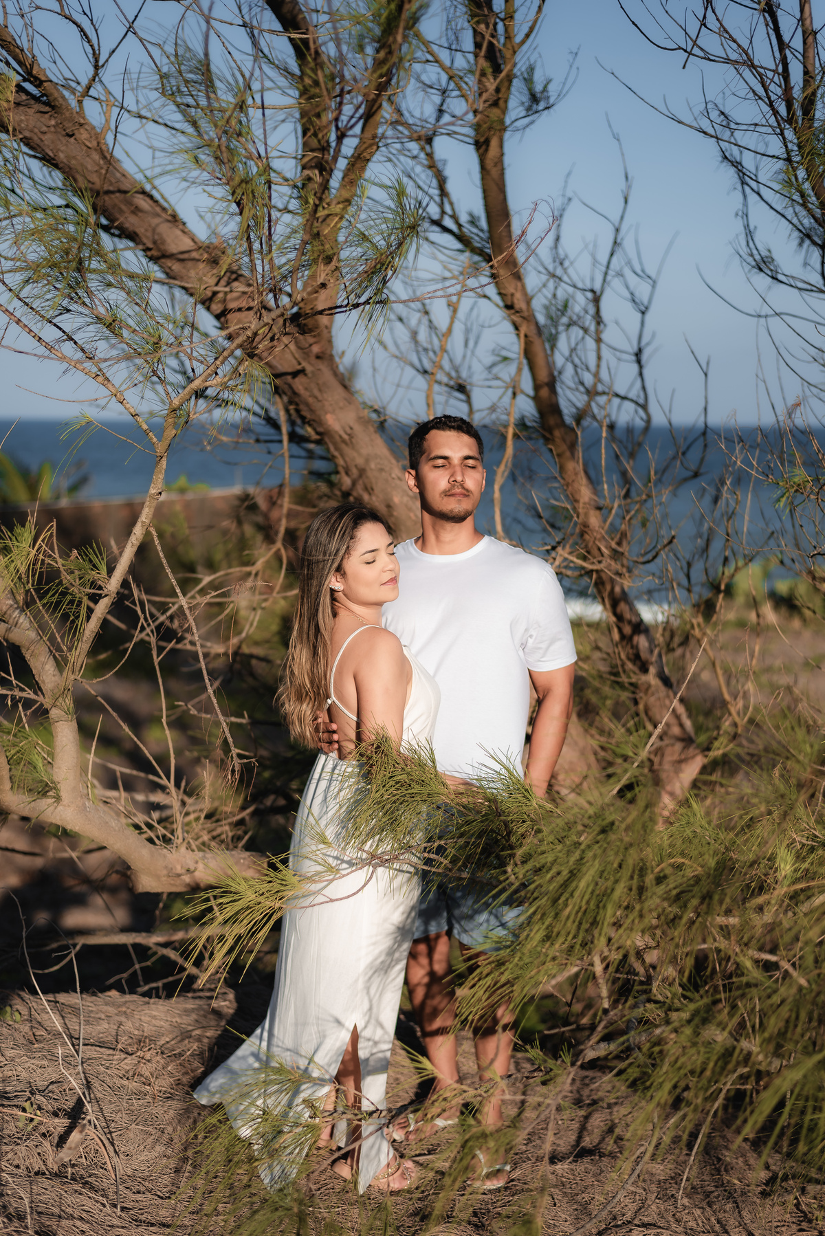 Ensaio de Casal na praia, Ensaio Pré-Casamento, Ensaio de Casal, Fotógrafo em Natal, Fotógrafo de Casamento, Pinheiros da Via Costeira - Natal/RN