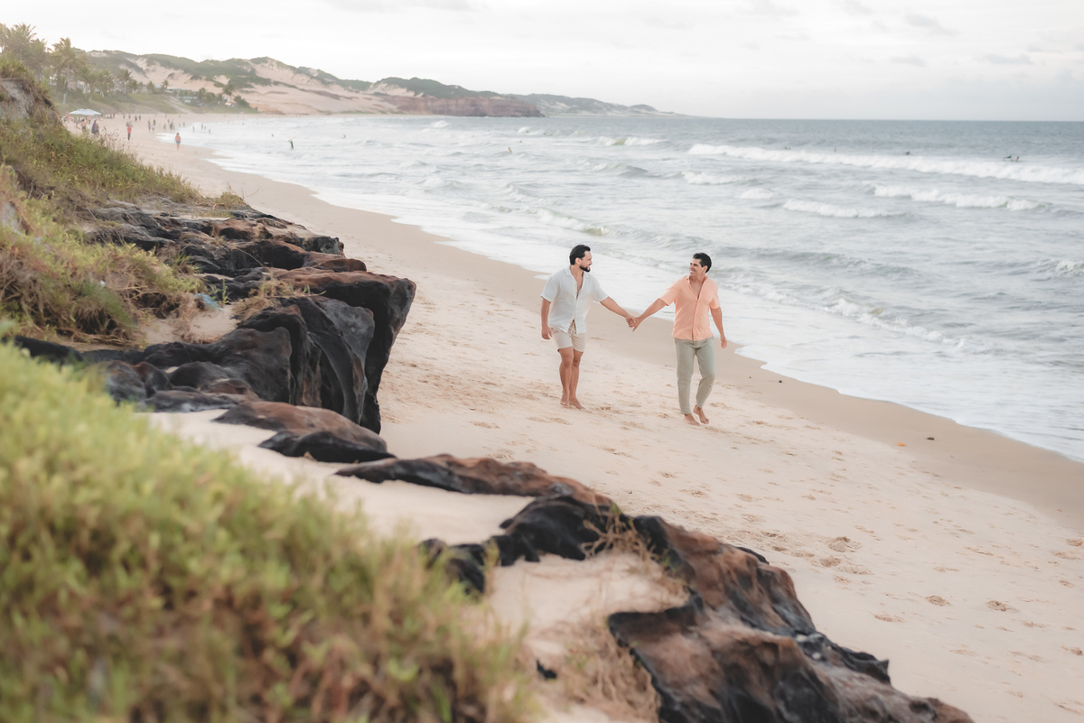 Fotógrafo em Natal, Ensaio de Casal, Praia de Cotovelo, Fotografia Vital , LGBT - Parnamirim