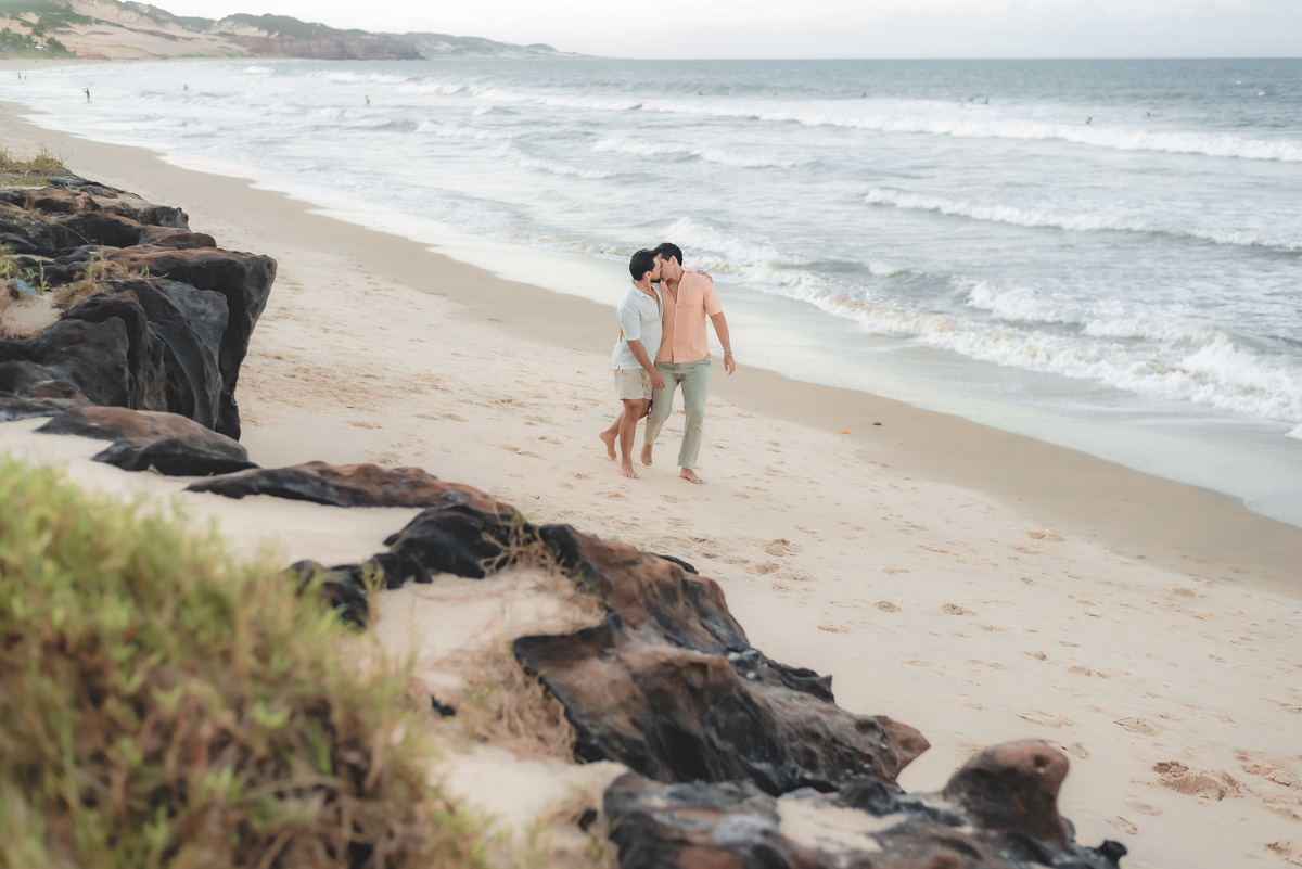 Fotógrafo em Natal, Ensaio de Casal, Praia de Cotovelo, Fotografia Vital , LGBT - Parnamirim