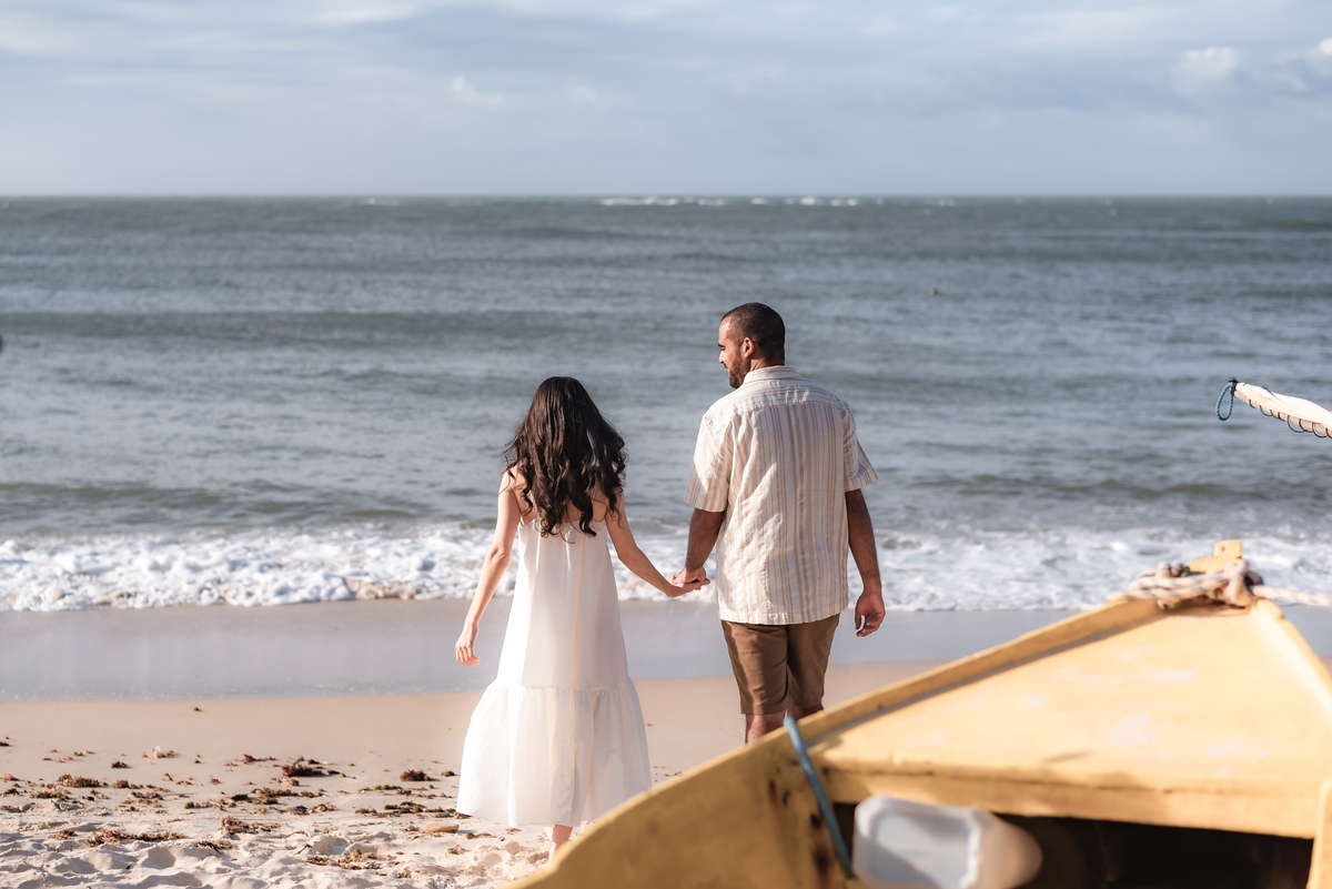 Ensaio pré-casamento Janine e Tainã, fotografia vital, fotografo em natal, Praia de Genipabu - Extremoz, RN