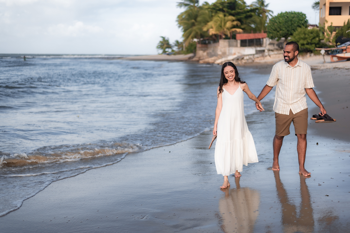 Ensaio pré-casamento Janine e Tainã, fotografia vital, fotografo em natal, Praia de Genipabu - Extremoz, RN
