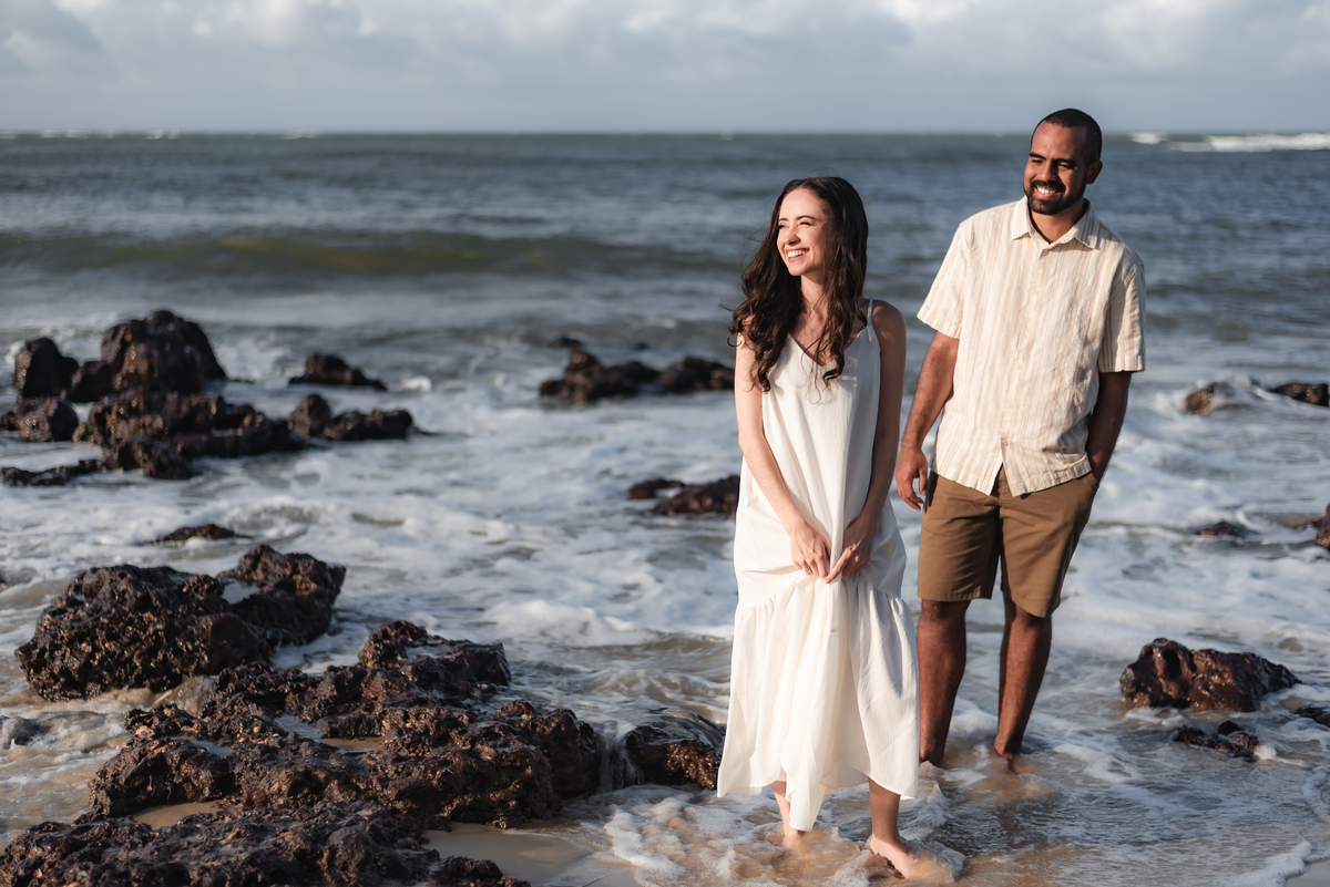 Ensaio pré-casamento Janine e Tainã, fotografia vital, fotografo em natal, Praia de Genipabu - Extremoz, RN